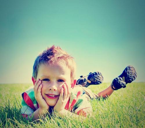 Child in Grass