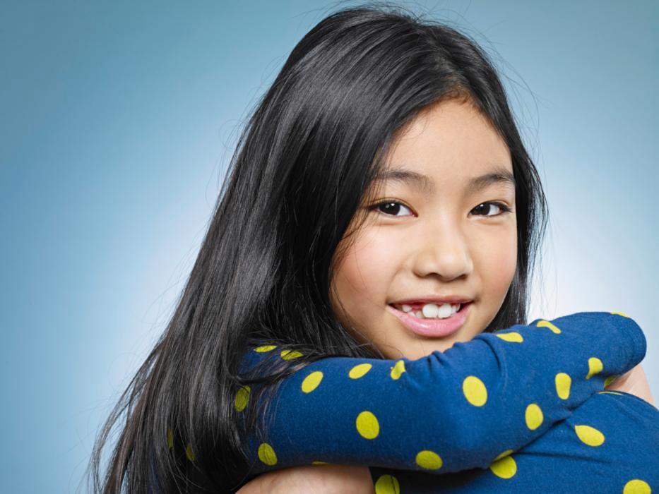 Young girl smiling 