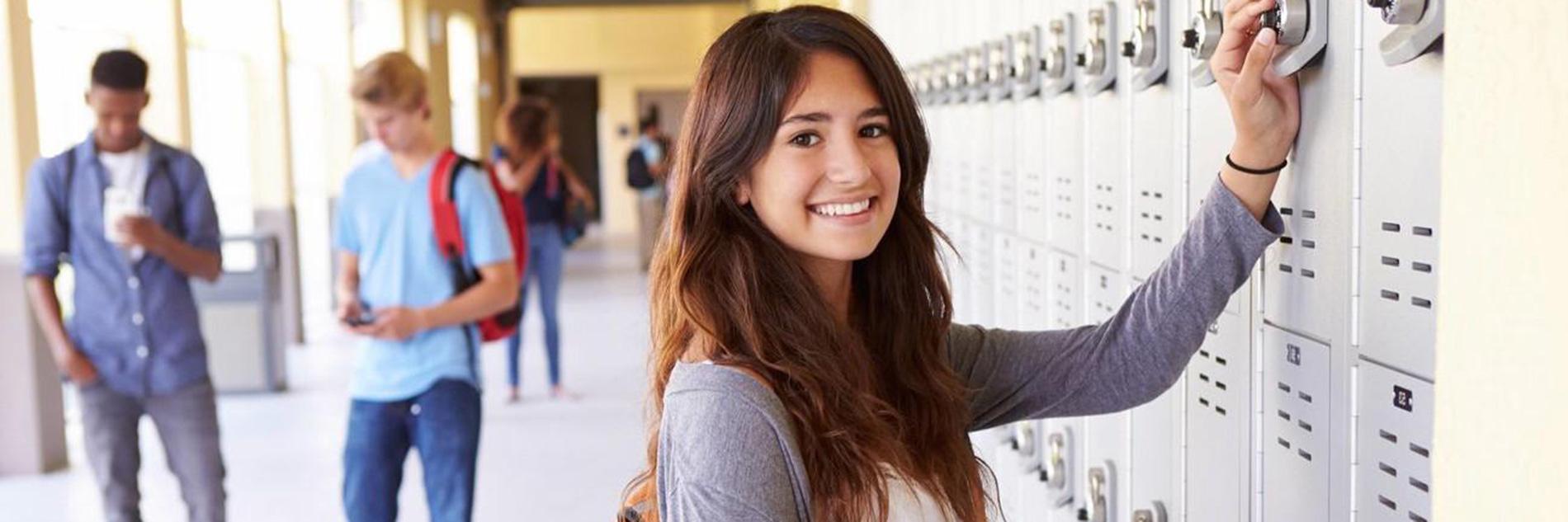 Teen Girl at School Locker | Children's Dentistry Santa Monica CA