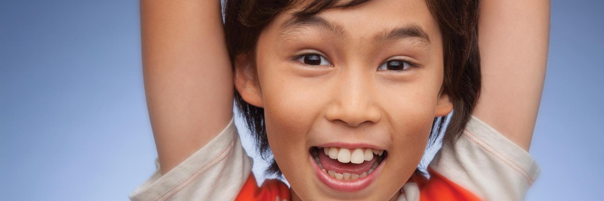 Young Boy smiling in santa monica