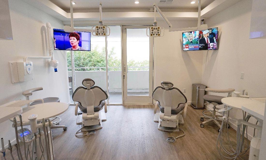 Two dental chairs in dental office | Dentist 90403